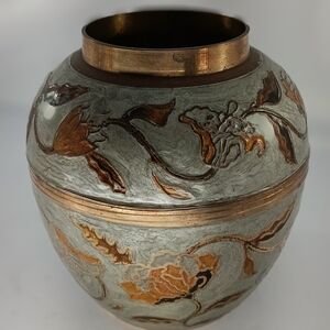 Brass Cloisonne Round Jar/Vase